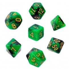 REBEL RPG -noppasetti - Kaksi väriä - Vihreä ja Musta