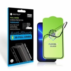 Bestsuit Flexible Hybrid Glass 9H Screen Protector for Samsung T220/T225 Tab A7 Lite 8.7" - Black, compatible with case.