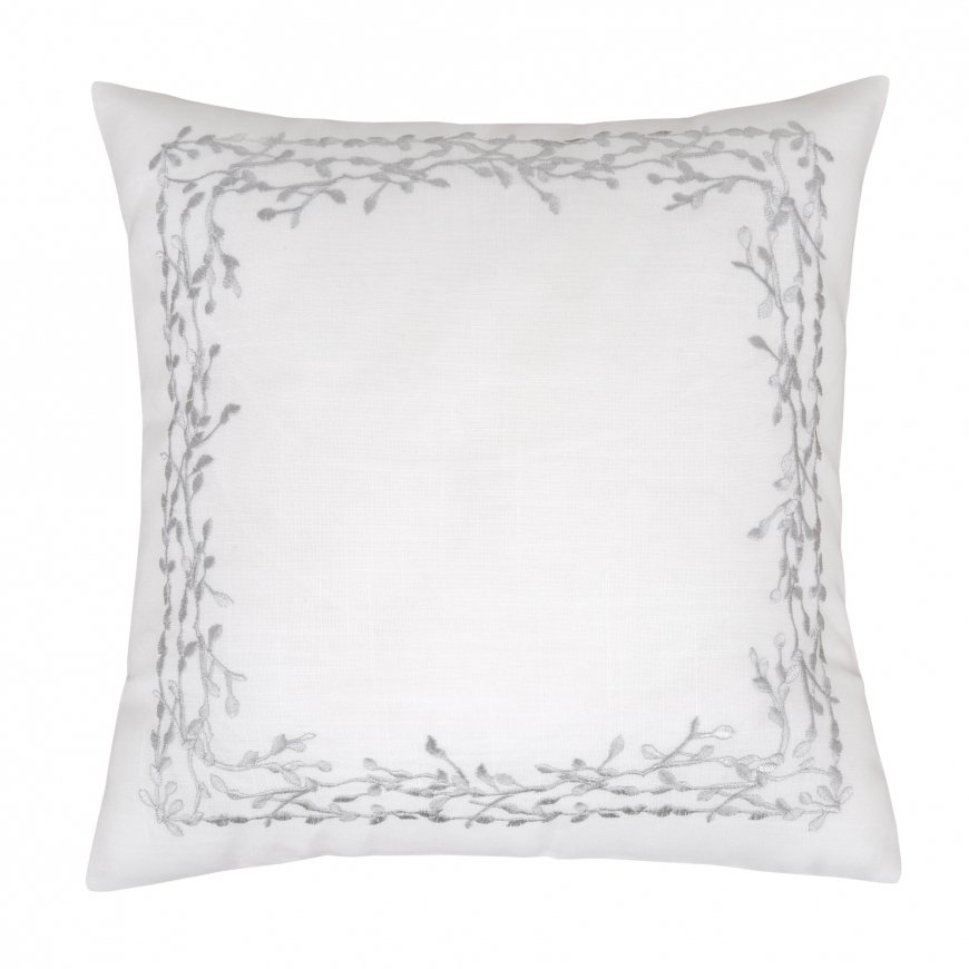 Myhome Sidabrinis dārza spilvenu pārvalks 42x42 cm MANO NAMAI – 2