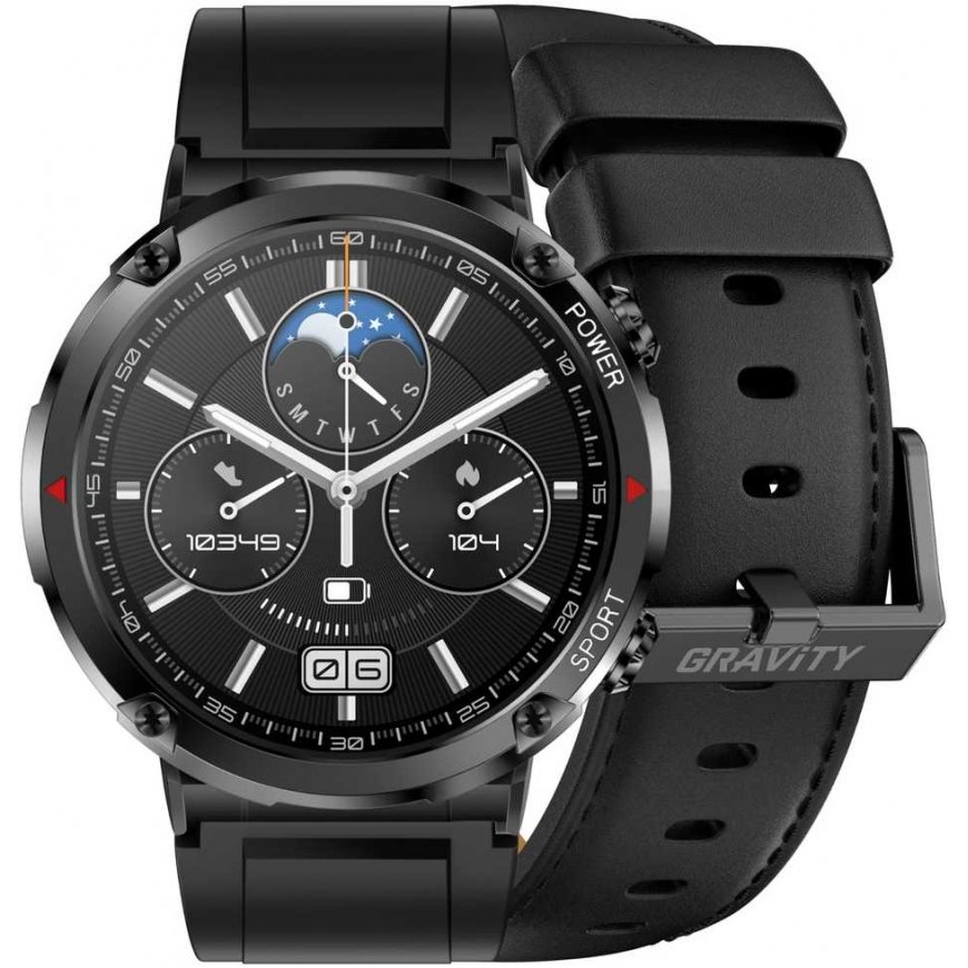 Vīriešu viedpulkstenis GRAVITY GT21-3 - BLUETOOTH ZVANI, PAPILDU JOSTA (sg025c) – 2