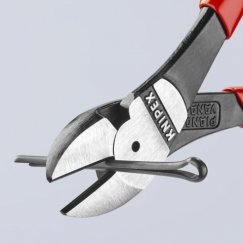 KNIPEX augsta pacēluma diagonālais griezējs 160 mm, plastmasas apdare