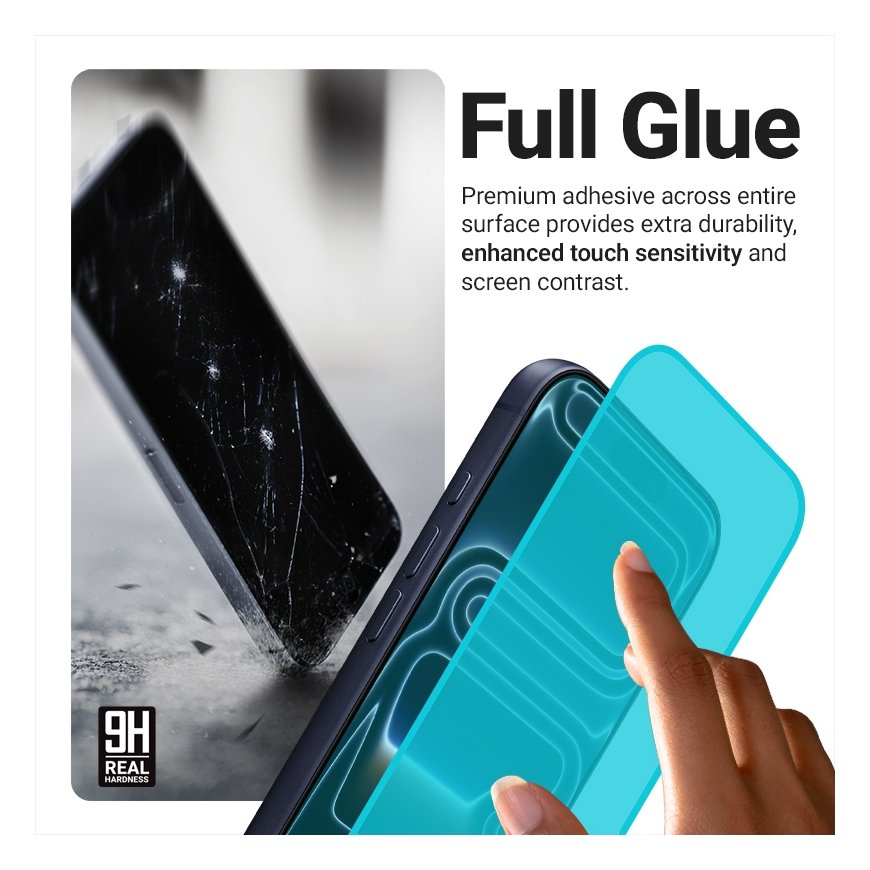 Crong EasyShield 2-Pack Tempered Glass Screen Protector for iPhone 17 / 17 Pro / 16 Pro – 4