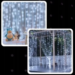EXTRALINK LIGHT CURTAIN 300 LED COLD 3X3 CHRISTMAS TREE GARLAND 5V USB