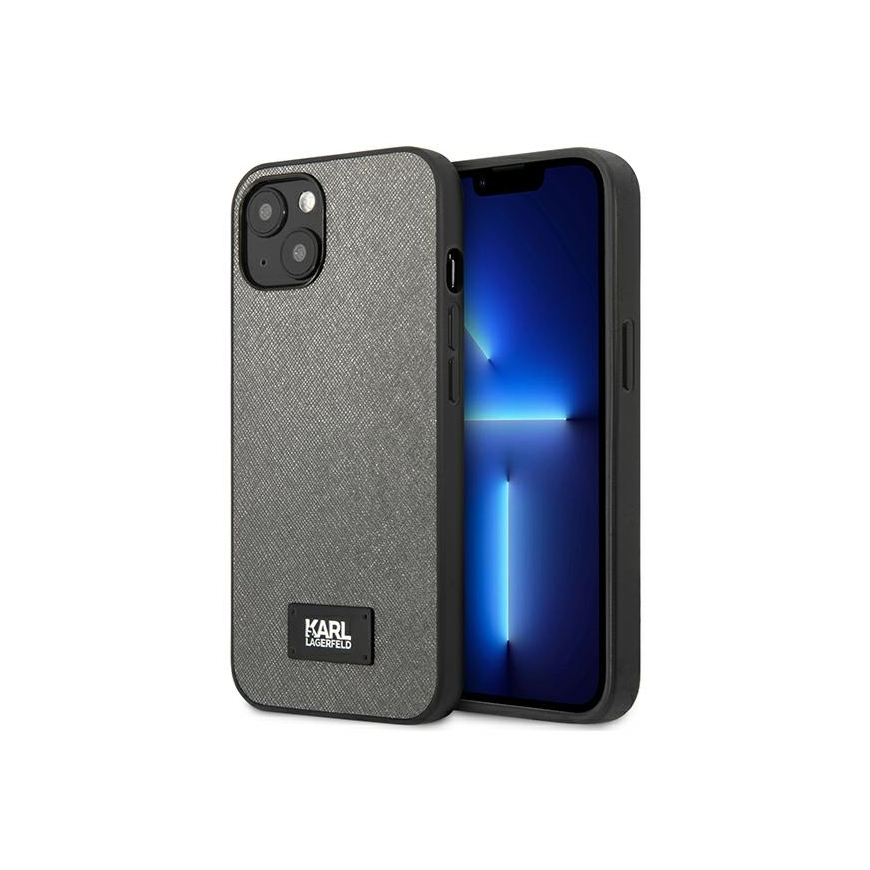 Karl Lagerfeld KLHCP13MSFMP2DG iPhone 13 6,1" hardcase srebrny|s