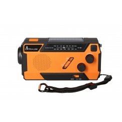 Extralink RADIO AWARYJNE SOLARNE Z KORBKA DYNAMO POWERBANK 4000MAH Z LATARKA SOS SR-4000