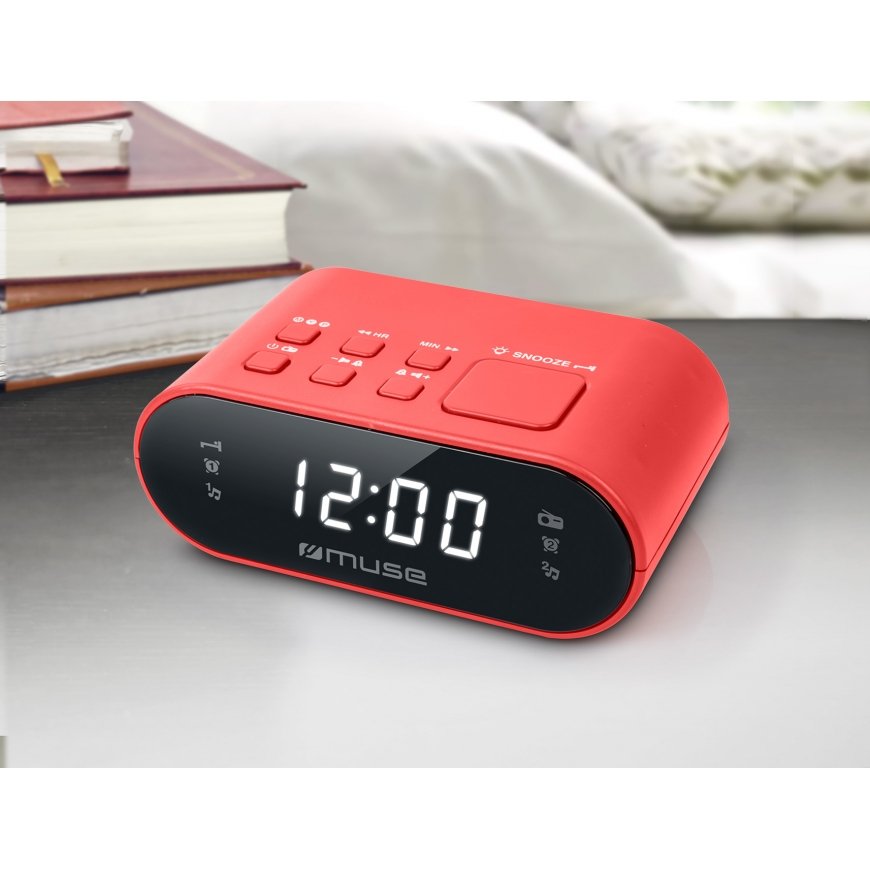 Muse M-10 RED Цифровой будильник Красный – 2