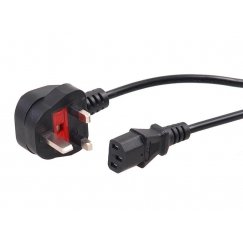 "Maclean" power cable, 3 contacts, GB plug, 3 m, MCTV-807