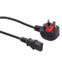 "Maclean" power cable, 3 contacts, GB plug, 3 m, MCTV-807 "Maclean" power cable, 3 contacts, GB plug, 3 m, MCTV-807