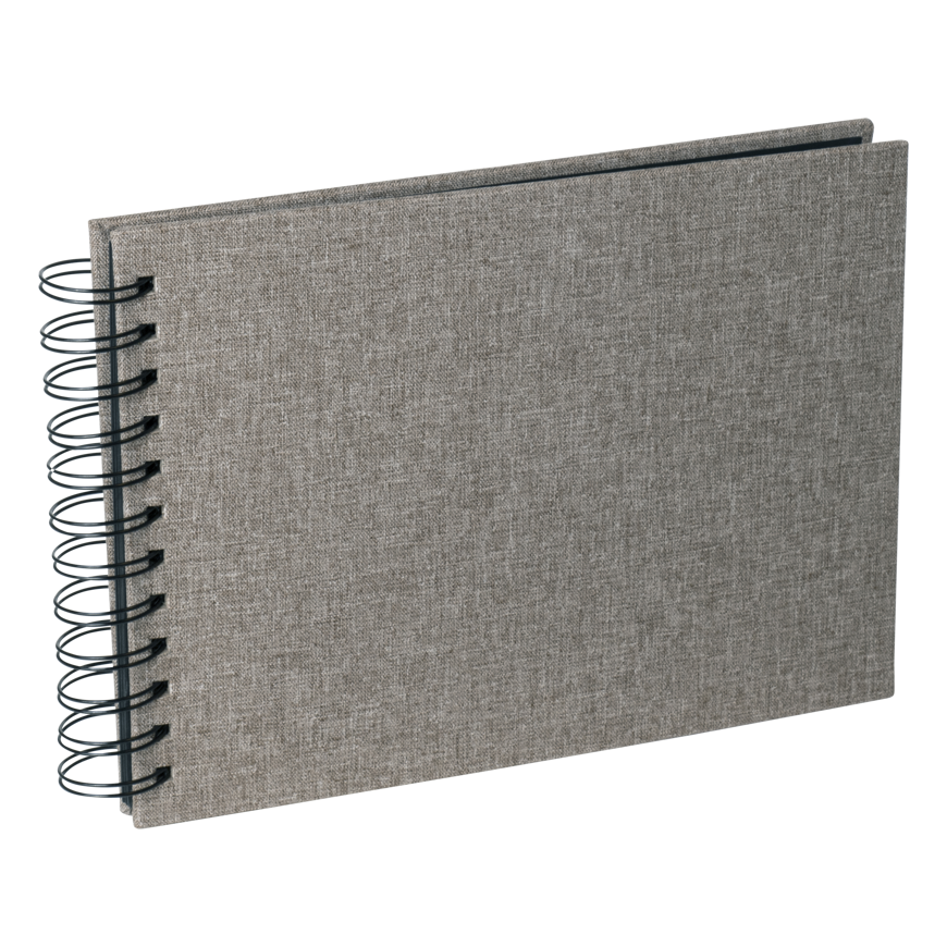 Focus "Essence Wire-O" 23x17 notebook with black sheets.