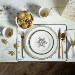 Art Deco zvaigžņu Ziemassvētku desertu šķīvis 19 cm AMBITION