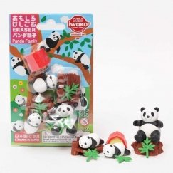 IWAKO palapelinuket – palapelinuket kokoelma "Panda Family"