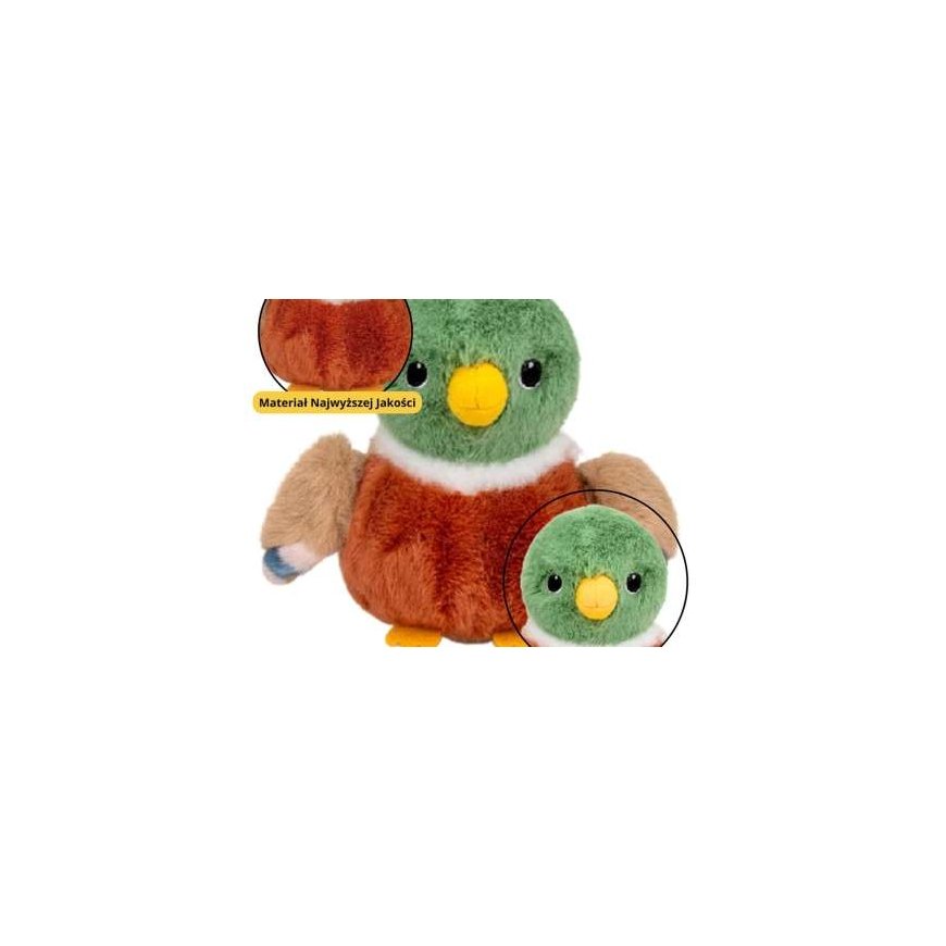 Lean Toys Spalvinga soft plush duck 12 cm – 2