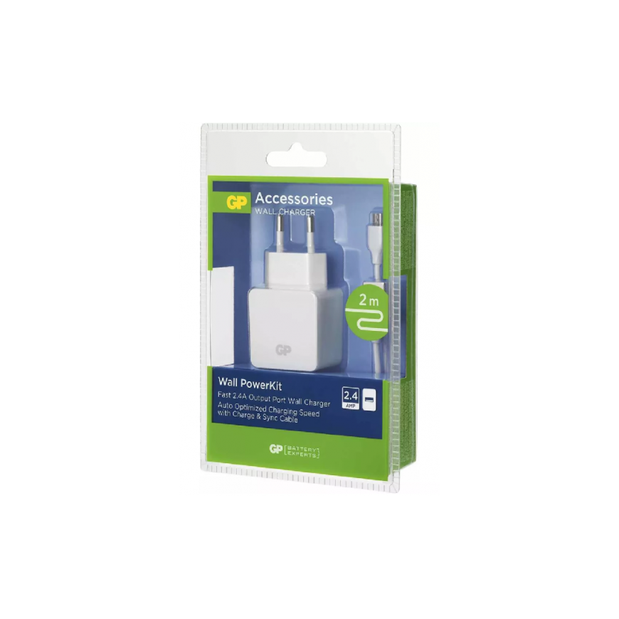 V-tac 1 m mikro USB kabelis, juodas