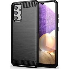 Forcell Oem LUNA Book Carbon Case for Samsung Galaxy A33 5G in black color.