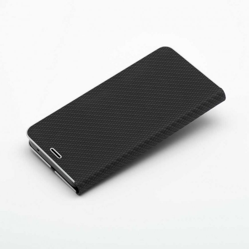 OEM LUNA Book Carbon Case for Samsung Galaxy S20 FE / S20 FE 5G in black color – 2