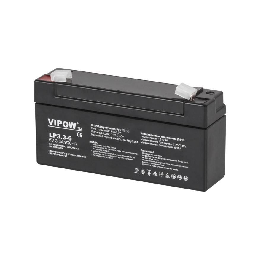 Lead battery VIPOW 6V 3.3Ah