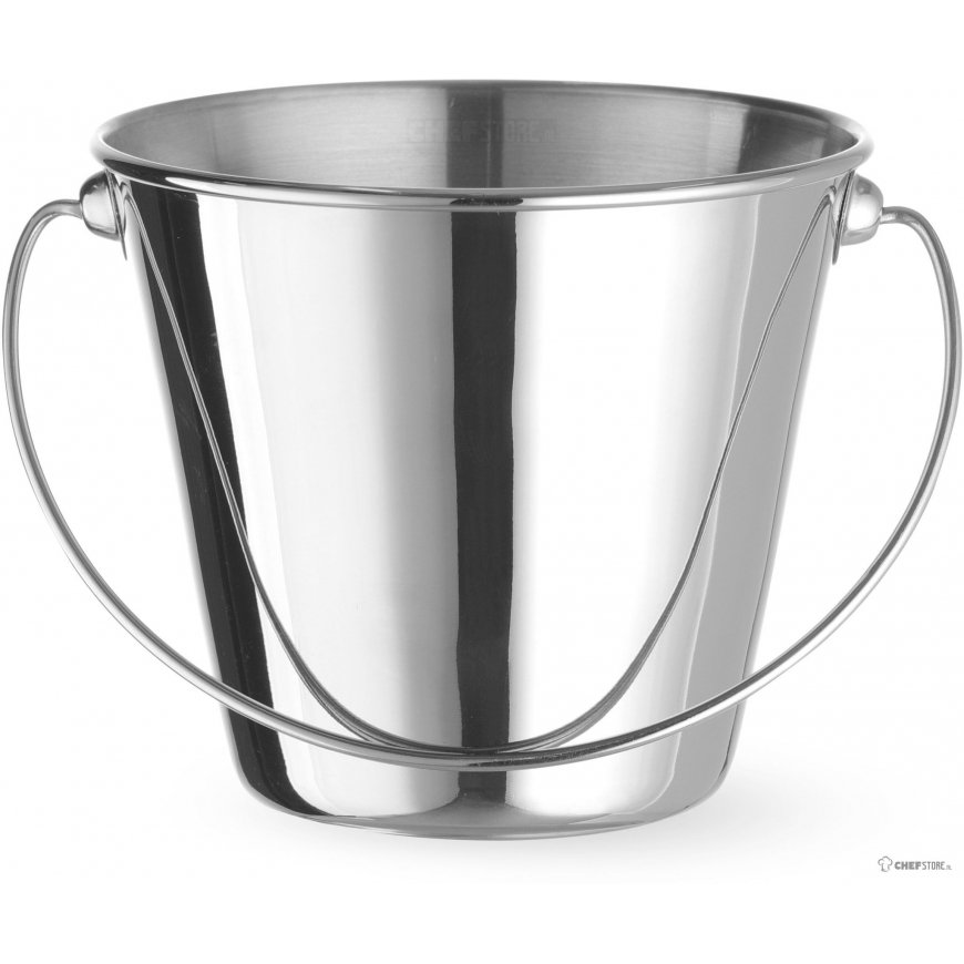 Hendi Mini Steel Bucket with Handle for Serving Snacks, Diameter 130x110 mm