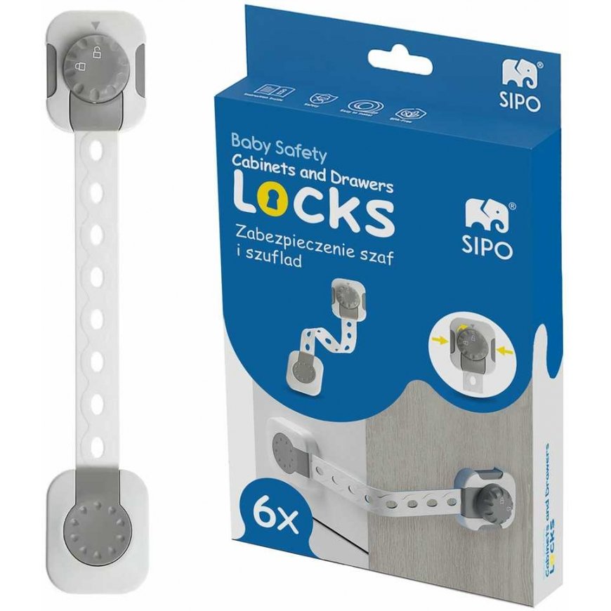 SIPO smart lock protection for drawers 6 pcs SBS-214 – 2