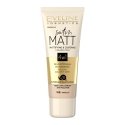 Eveline Cosmetics Eveline Satin Matt матирующая и маскирующая тональная основа 4 в 1, 102 Vanilla, 30 мл Eveline Cosmetics Eveline Satin Matt матирующая и маскирующая тональная основа 4 в 1, 102 Vanilla, 30 мл
