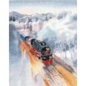 Beldizart Cross Stitch Embroidery Kit "Retro Train" 22×30 cm S1692 Beldizart Cross Stitch Embroidery Kit "Retro Train" 22×30 cm S1692