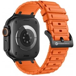 Forcell "Apple Watch A924f F-Design FA06" strap hole, silicone, 42 / 44 / 45 / 49 mm, orange