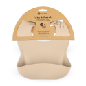 Petite&Mars Sam - silicone bib | Desert sand