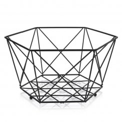 Fruit Basket Decor 29 cm Black AMBITION