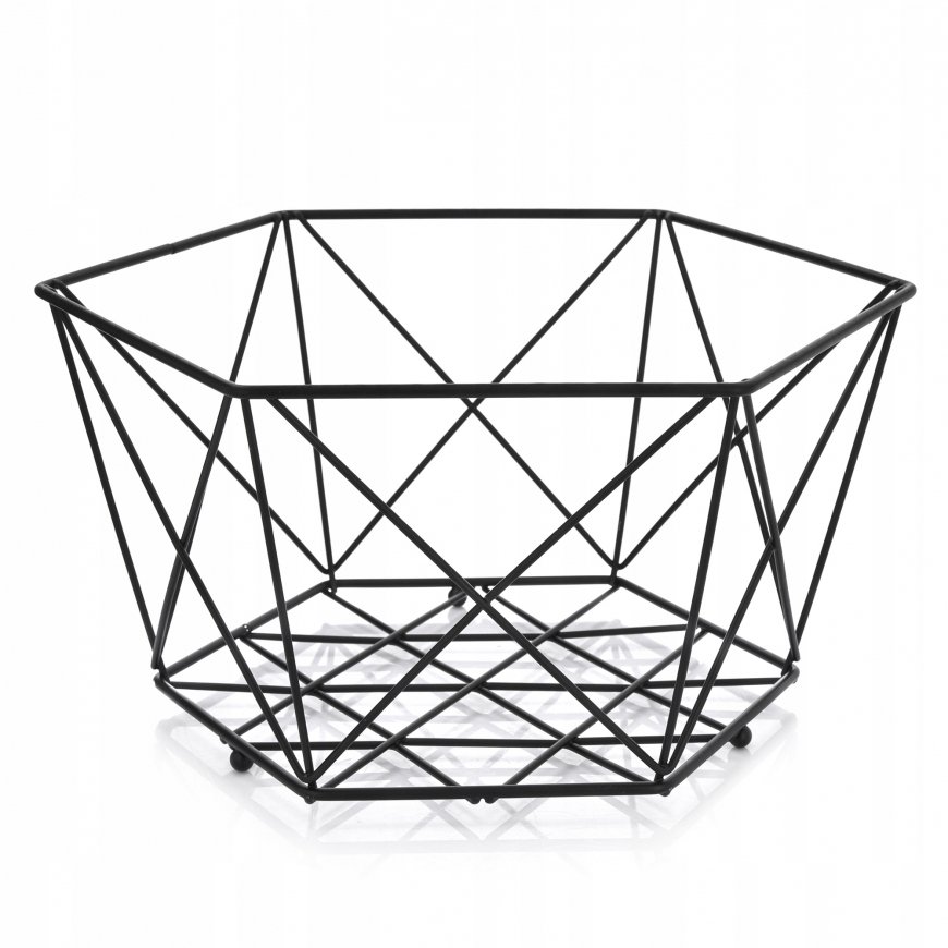Fruit Basket Decor 29 cm Black AMBITION – 2