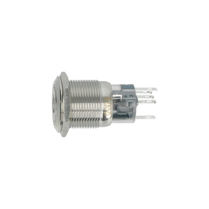 OEM ON-OFF switch monostable - flat - blue - 12V – 2