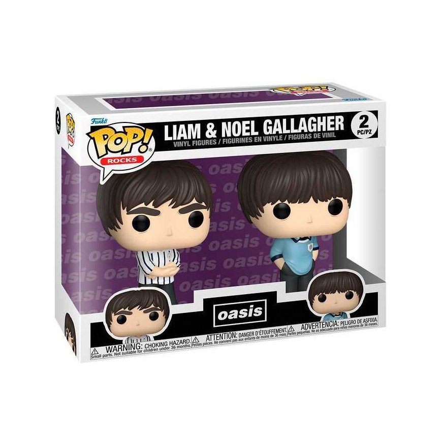 FUNKO POP! Vinyl Figure Set: Oasis - Liam & Noel Gallagher, ~10 cm (2 pcs)
