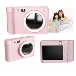 Impossible 5MP momentānās drukāšanas kamera „Zink Bluetooth LED LCD 2.8“ kasetēm / „Hanin Z1“ / rozā