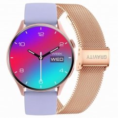 Älykello DAMSKI GRAVITY GT11-7 - AMOLED, LISÄHARIJA (sg044g)