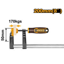 Ingco HFC020502 Metallklamber - liitmik, 200 mm