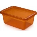 Moxom "Basestore" storage box with lid and clips, 28x38x16 cm, 12.5 l amber color Moxom "Basestore" storage box with lid and clips, 28x38x16 cm, 12.5 l amber color