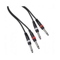 Procab Jack CABLE4ME 2x mono 6,3 mm liitin – 2x mono 6,3 mm liitin signaalin audiojohto 3m