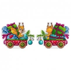 Beldizart Cross Stitch Kit "Naughty Squirrel" 9x12 cm SR-1138