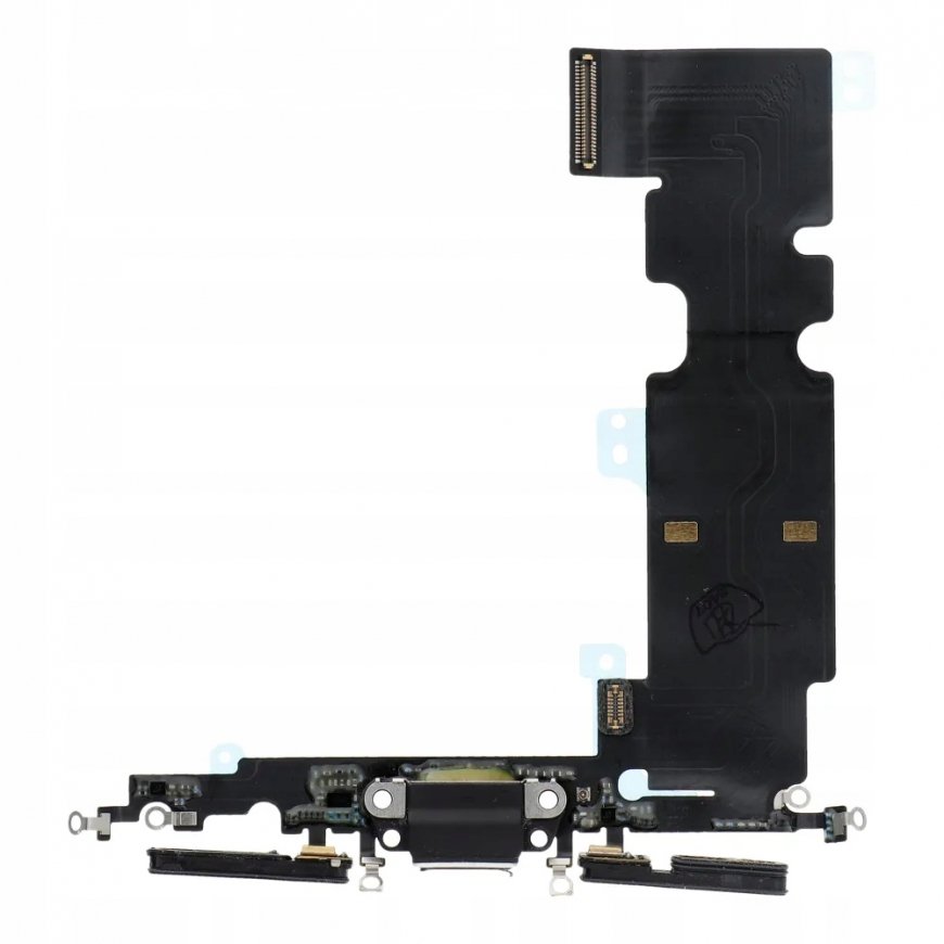OEM USB įkrovimo laidas, skirtas iPhone 8 Plus, juodas (išimamas)
