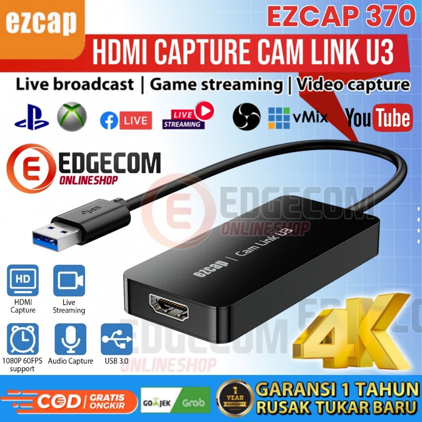 Ezcap Grabber HDMI 4K60 USB-A USB-C
