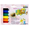 Marvy Uchida Fabric Marker 560-6A Primary for Light Fabrics Decoration, 6 pcs.