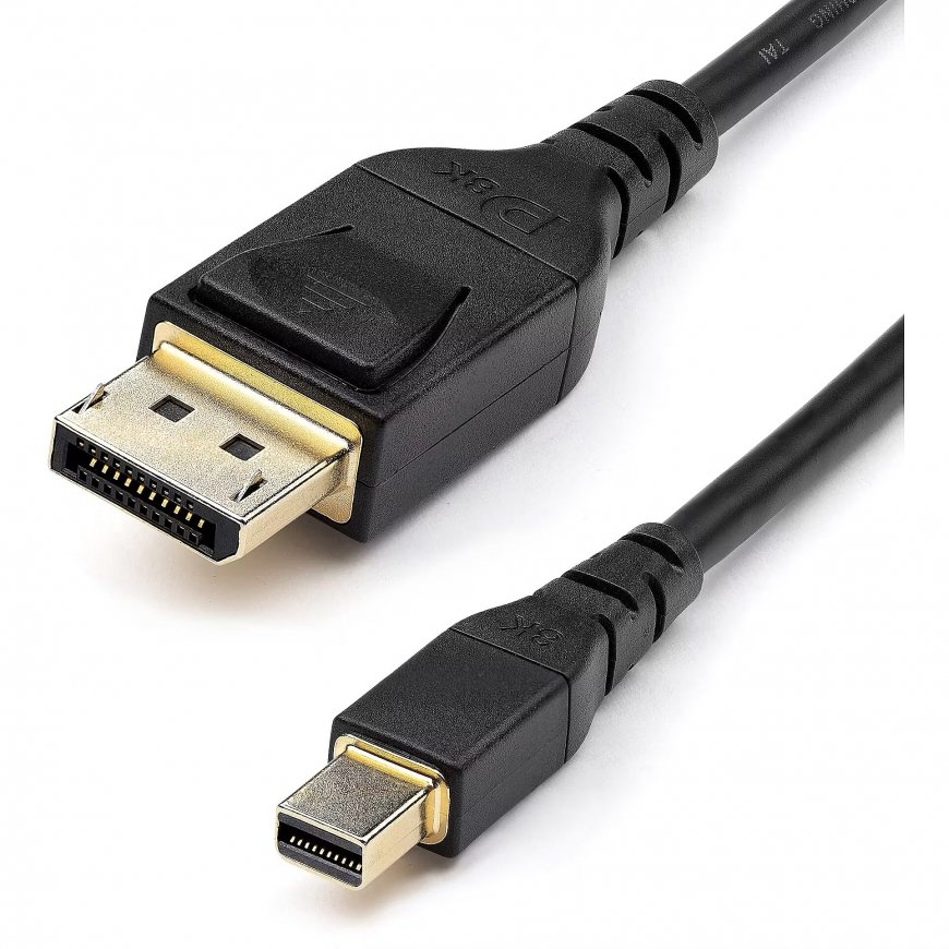 DisplayPort Cable M - DisplayPort M, DP v 1.4, 2m, gold-plated connectors, black, 8K@60Hz, 32.4Gb/s