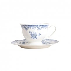Cup with a saucer Homla LOURRY Dark Blue, 200 ml