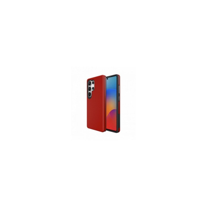 Чехол LUNA Book Carbon для SAMSUNG A37 5G, красный