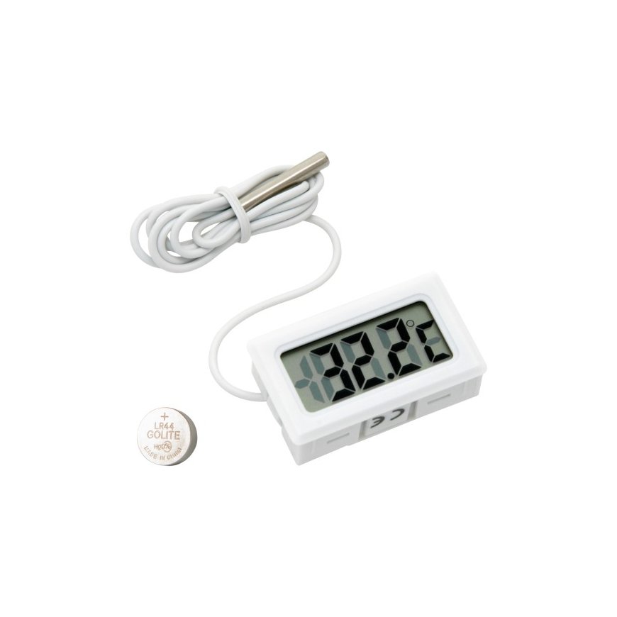 Blow LCD skydelio termometrs -50 līdz 100°C - Balts