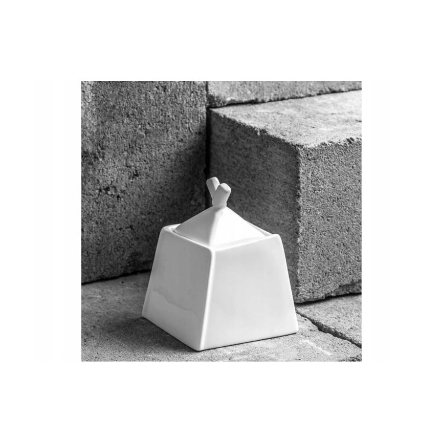 Sugar bowl with lid Kubiko 130 ml AMBITION