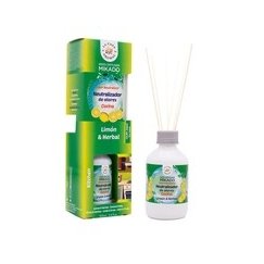 La Casa de los Aromas Специальный нейтрализатор запахов для кухни, диффузор с ароматическими палочками, лимон и травы, 100 мл