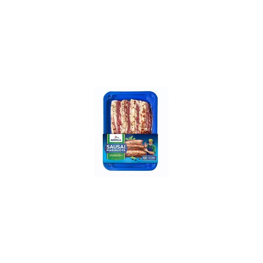 Biovela Marinade Sausages BRAZILIAN Pork Belly Strips, 300g – 2