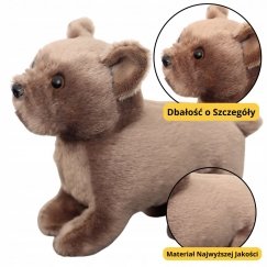 Lean Toys Мягкая плюшевая собачка 19 см