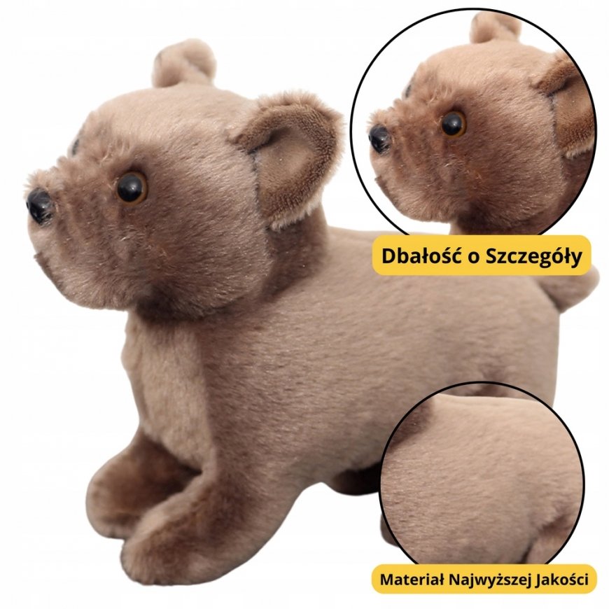 Lean Toys Soft Plush Puppy 19 cm