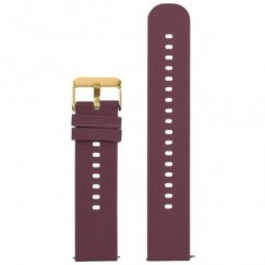 Pacific U27 rubber watch strap - violet/silver - 18mm