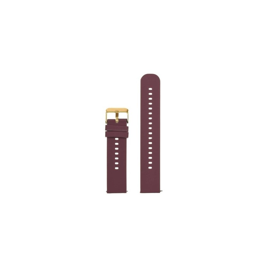 Pacific U27 rubber watch strap - violet/silver - 18mm